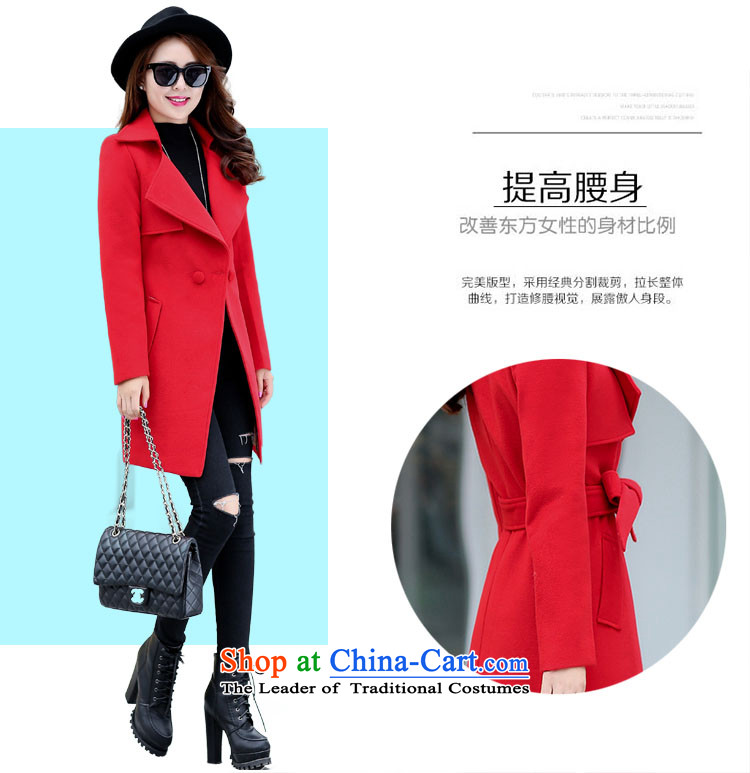 Ms Audrey EU Lok according to gross? 2015 autumn and winter coats female new Western Wind Foutune of gross girls coat? Long a fluorescent color M brand, prices, picture platters! The elections are supplied in the national character of distribution, so action, buy now enjoy more preferential! As soon as possible.
