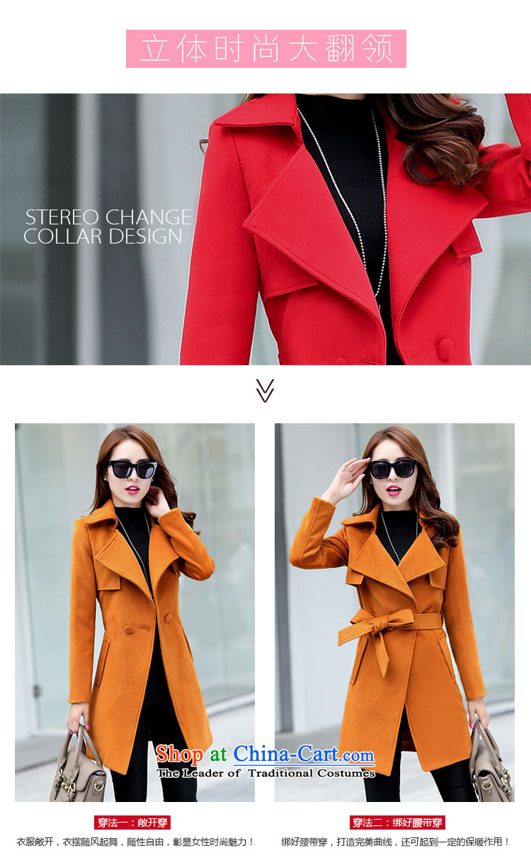 Ms Audrey EU Lok according to gross? 2015 autumn and winter coats female new Western Wind Foutune of gross girls coat? Long a fluorescent color M brand, prices, picture platters! The elections are supplied in the national character of distribution, so action, buy now enjoy more preferential! As soon as possible.