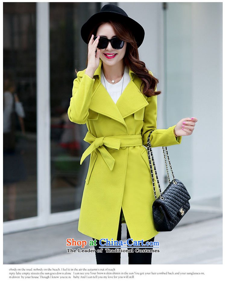 Ms Audrey EU Lok according to gross? 2015 autumn and winter coats female new Western Wind Foutune of gross girls coat? Long a fluorescent color M brand, prices, picture platters! The elections are supplied in the national character of distribution, so action, buy now enjoy more preferential! As soon as possible.