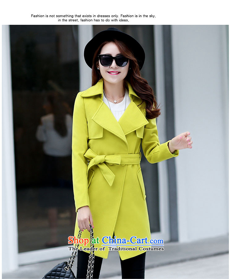 Ms Audrey EU Lok according to gross? 2015 autumn and winter coats female new Western Wind Foutune of gross girls coat? Long a fluorescent color M brand, prices, picture platters! The elections are supplied in the national character of distribution, so action, buy now enjoy more preferential! As soon as possible.