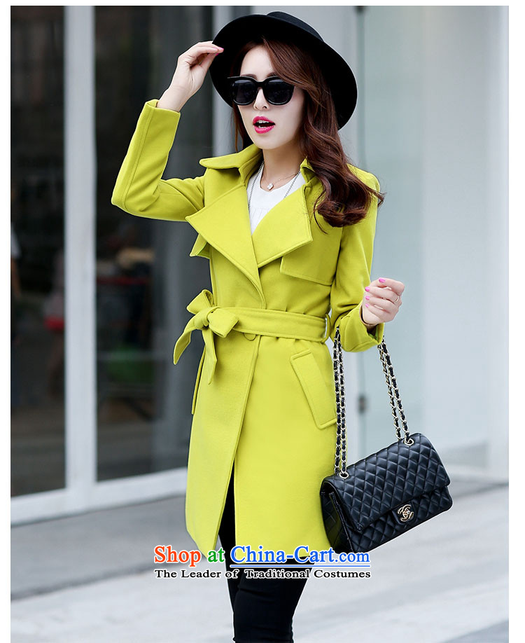 Ms Audrey EU Lok according to gross? 2015 autumn and winter coats female new Western Wind Foutune of gross girls coat? Long a fluorescent color M brand, prices, picture platters! The elections are supplied in the national character of distribution, so action, buy now enjoy more preferential! As soon as possible.
