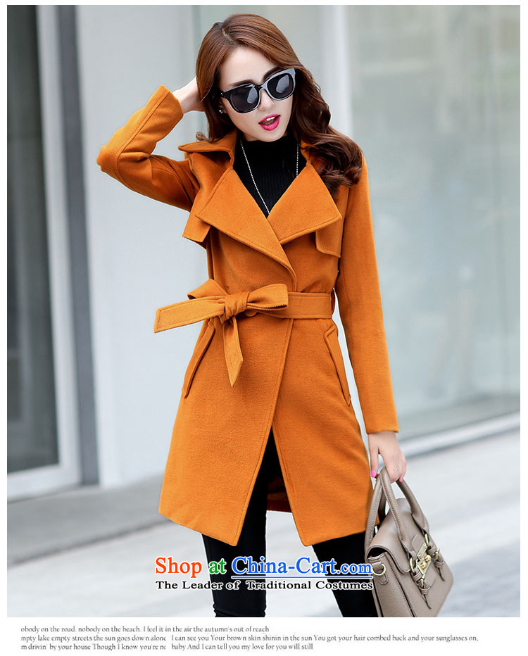 Ms Audrey EU Lok according to gross? 2015 autumn and winter coats female new Western Wind Foutune of gross girls coat? Long a fluorescent color M brand, prices, picture platters! The elections are supplied in the national character of distribution, so action, buy now enjoy more preferential! As soon as possible.