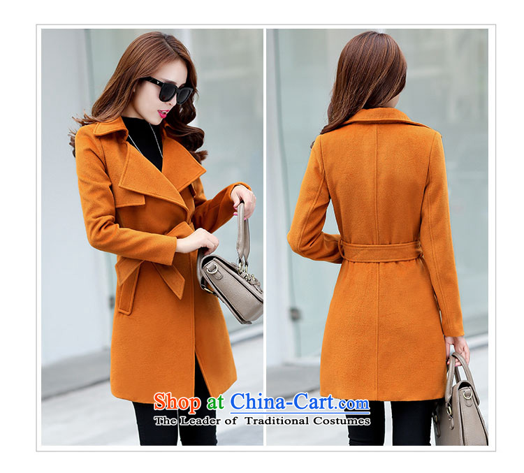Ms Audrey EU Lok according to gross? 2015 autumn and winter coats female new Western Wind Foutune of gross girls coat? Long a fluorescent color M brand, prices, picture platters! The elections are supplied in the national character of distribution, so action, buy now enjoy more preferential! As soon as possible.