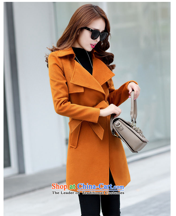 Ms Audrey EU Lok according to gross? 2015 autumn and winter coats female new Western Wind Foutune of gross girls coat? Long a fluorescent color M brand, prices, picture platters! The elections are supplied in the national character of distribution, so action, buy now enjoy more preferential! As soon as possible.