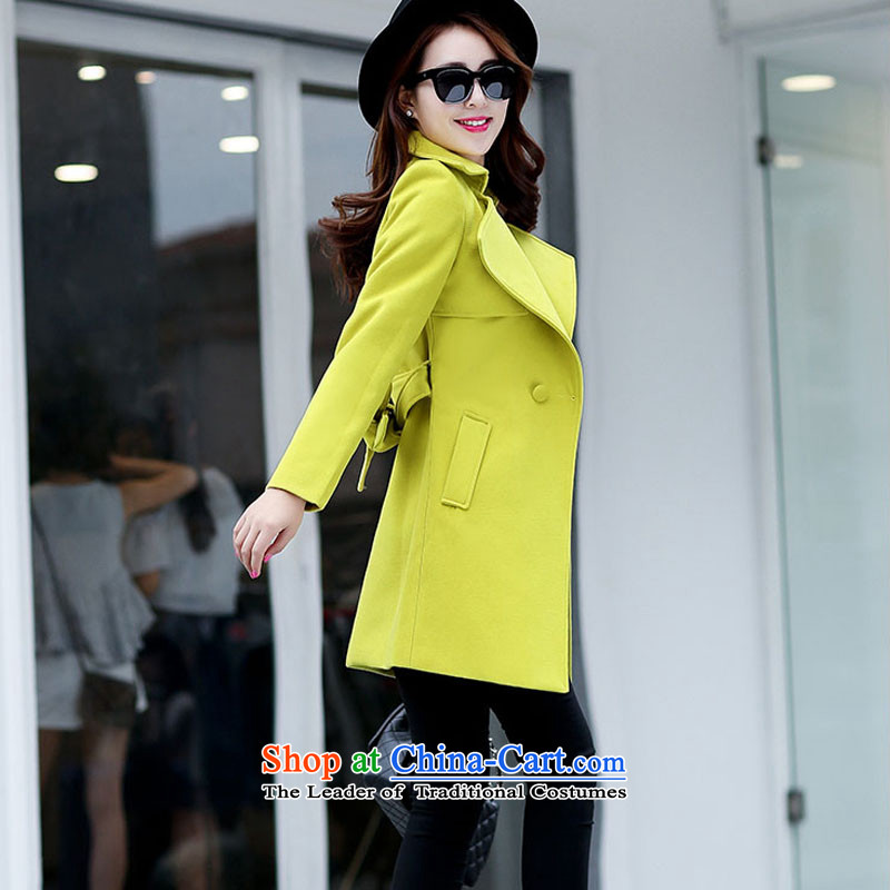Ms Audrey Eu Lok according to gross? 2015 autumn and winter coats female new Western Wind Foutune of gross girls coat? Long a fluorescent color M Ms Audrey Eu Lok (veleey) , , , shopping on the Internet
