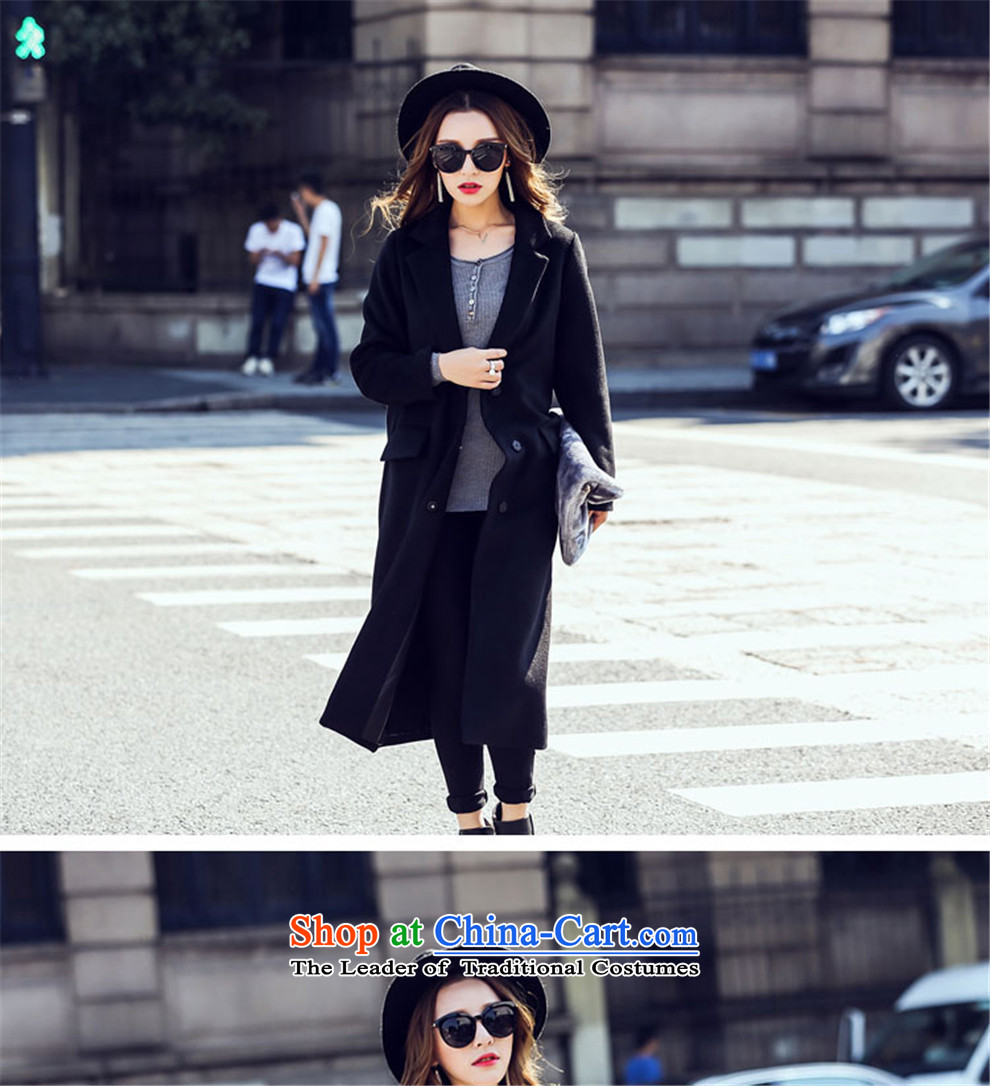 The temperature of the Stars with Greek and long coats callus because gross?-Sau San the knees Gross Gross overcoats?? coats female autumn and winter coats female Korean gross? winter black L picture, prices, brand platters! The elections are supplied in the national character of distribution, so action, buy now enjoy more preferential! As soon as possible.