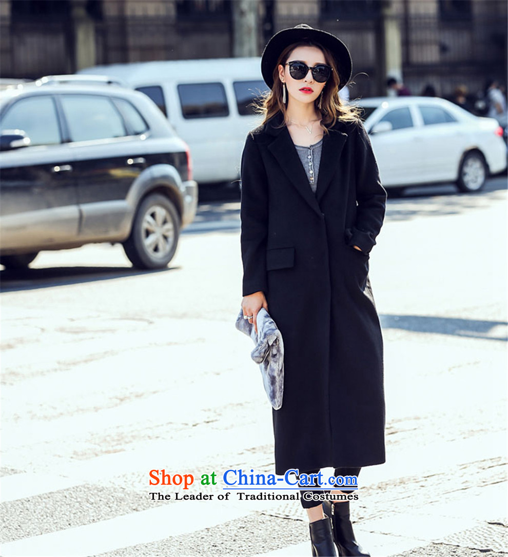 The temperature of the Stars with Greek and long coats callus because gross?-Sau San the knees Gross Gross overcoats?? coats female autumn and winter coats female Korean gross? winter black L picture, prices, brand platters! The elections are supplied in the national character of distribution, so action, buy now enjoy more preferential! As soon as possible.