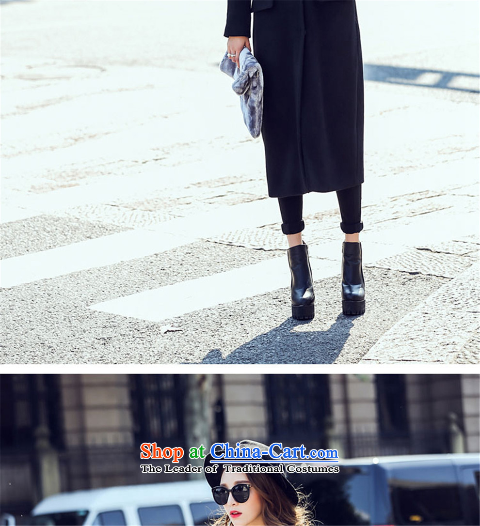 The temperature of the Stars with Greek and long coats callus because gross?-Sau San the knees Gross Gross overcoats?? coats female autumn and winter coats female Korean gross? winter black L picture, prices, brand platters! The elections are supplied in the national character of distribution, so action, buy now enjoy more preferential! As soon as possible.