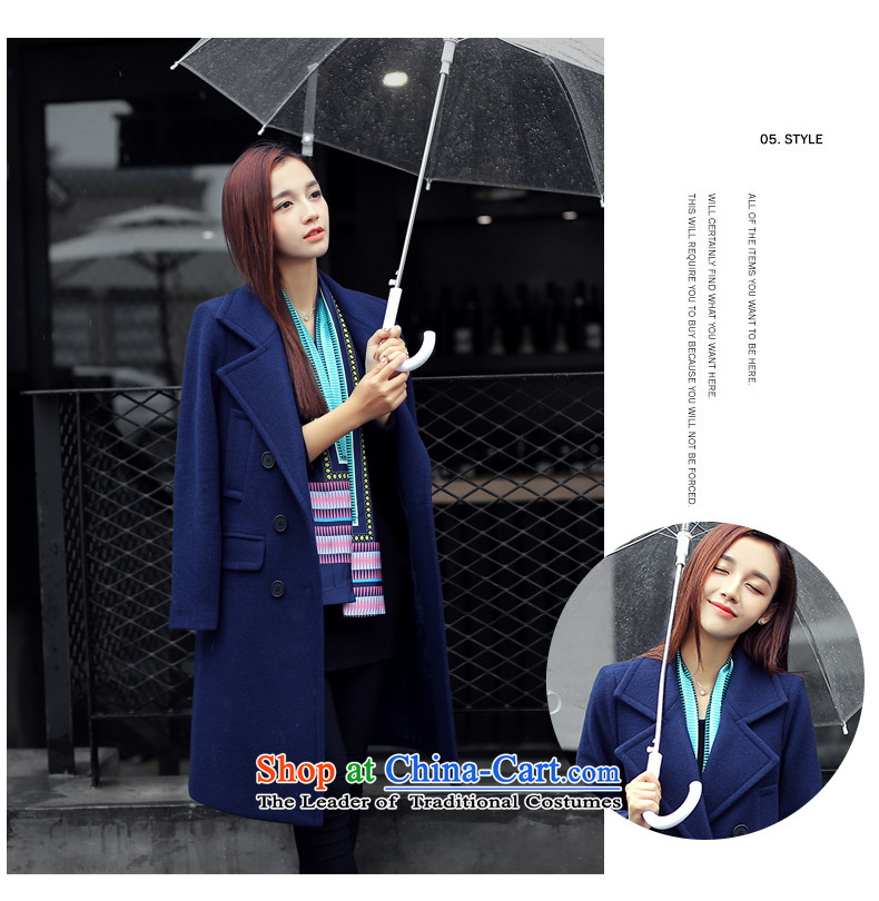 The Korea-U.S. customers gross girls coat? Long 2015 Fall/Winter Collections new Korean jacket M040 Sau San Navy L picture, prices, brand platters! The elections are supplied in the national character of distribution, so action, buy now enjoy more preferential! As soon as possible.