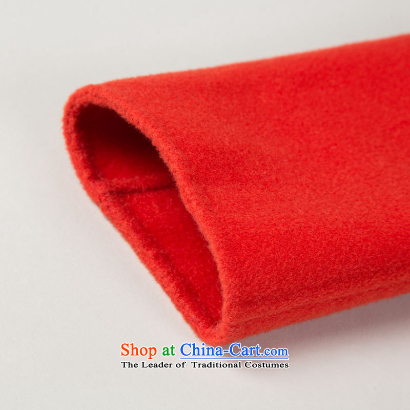 Hang Cheung duplex wool is the source of the girl in the jacket coat long loose Korean female orange 160/84A(M), Hengyuan-cheung (HYX) , , , shopping on the Internet