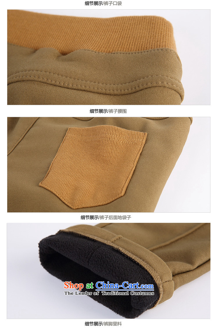 2015 Autumn and winter, the major new code plus outside through forming the lint-free cleaning female trousers casual pants and skinny legs thickened the video light brown trousers XXXXXX6 pencil picture, prices, brand platters! The elections are supplied in the national character of distribution, so action, buy now enjoy more preferential! As soon as possible.
