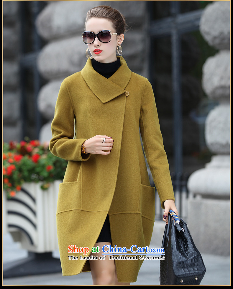 Mavis Fan bottom 2015 autumn and winter New Women Korean temperament long hair so Sau San jacket double-side coats purple S picture, prices, brand platters! The elections are supplied in the national character of distribution, so action, buy now enjoy more preferential! As soon as possible.