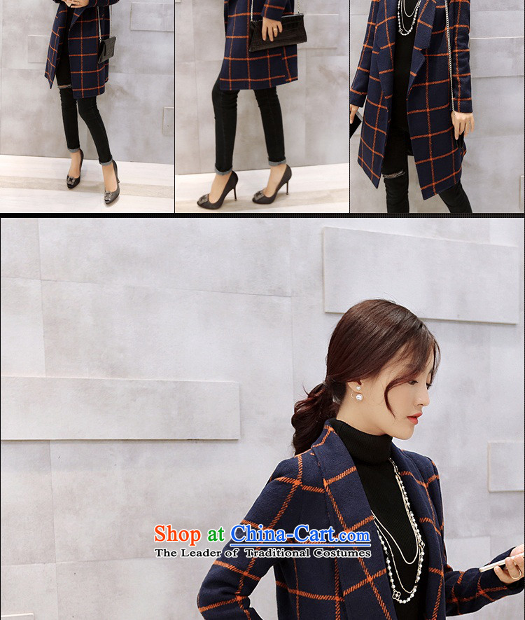 Gil Wo Ika 2015 new stylish coat female Korea gross? version of Sau San larger tartan sub-coats female winter Sleek and versatile blue grid S picture, prices, brand platters! The elections are supplied in the national character of distribution, so action, buy now enjoy more preferential! As soon as possible.