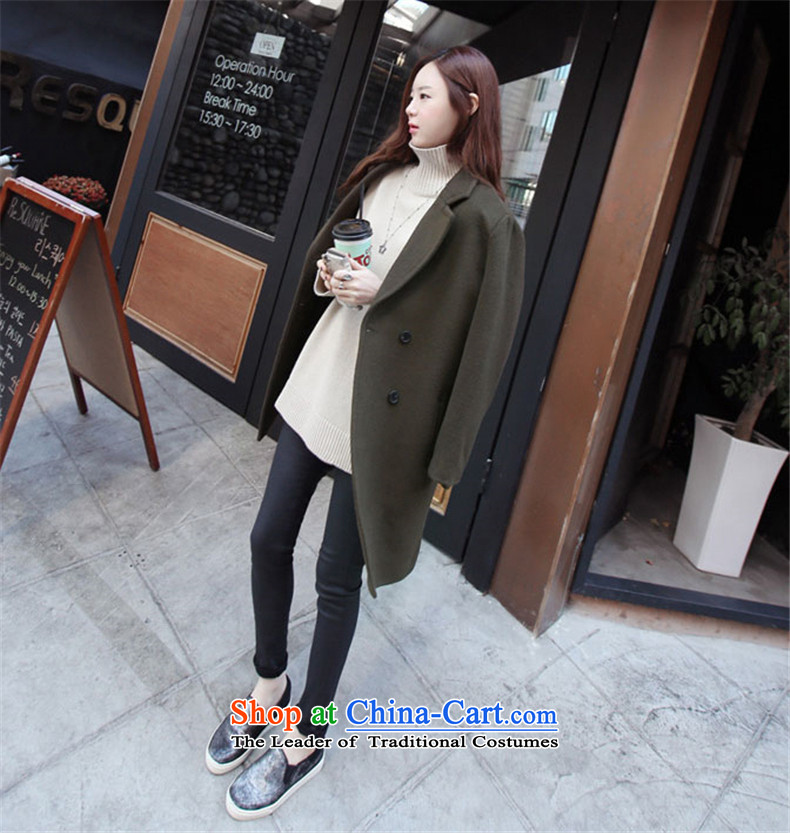 Jane can also fall and winter 2015 new Korean version of the long hair? female Korean jacket wool coat? BLOUSES W39 black M picture, prices, brand platters! The elections are supplied in the national character of distribution, so action, buy now enjoy more preferential! As soon as possible.