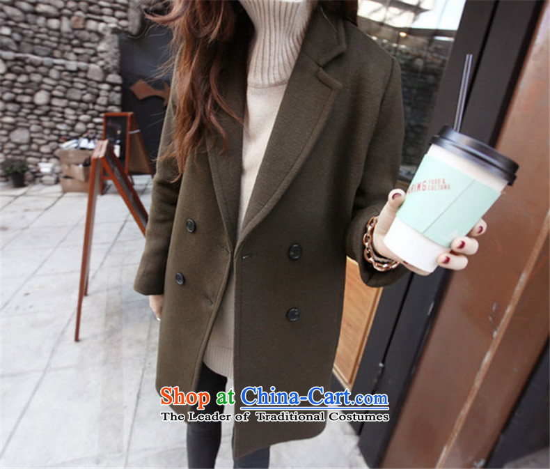 Jane can also fall and winter 2015 new Korean version of the long hair? female Korean jacket wool coat? BLOUSES W39 black M picture, prices, brand platters! The elections are supplied in the national character of distribution, so action, buy now enjoy more preferential! As soon as possible.