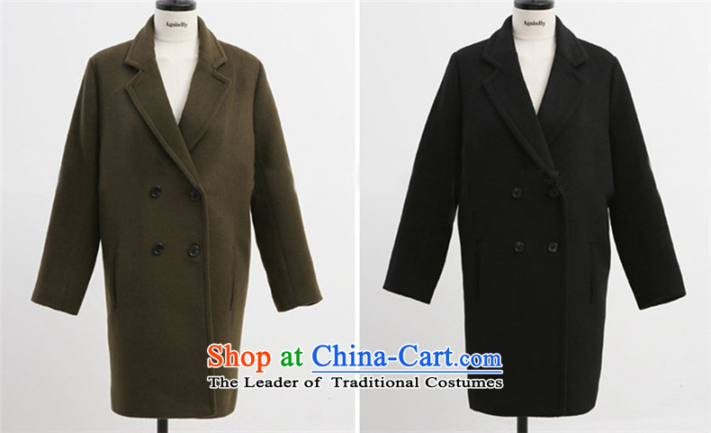 Jane can also fall and winter 2015 new Korean version of the long hair? female Korean jacket wool coat? BLOUSES W39 black M picture, prices, brand platters! The elections are supplied in the national character of distribution, so action, buy now enjoy more preferential! As soon as possible.