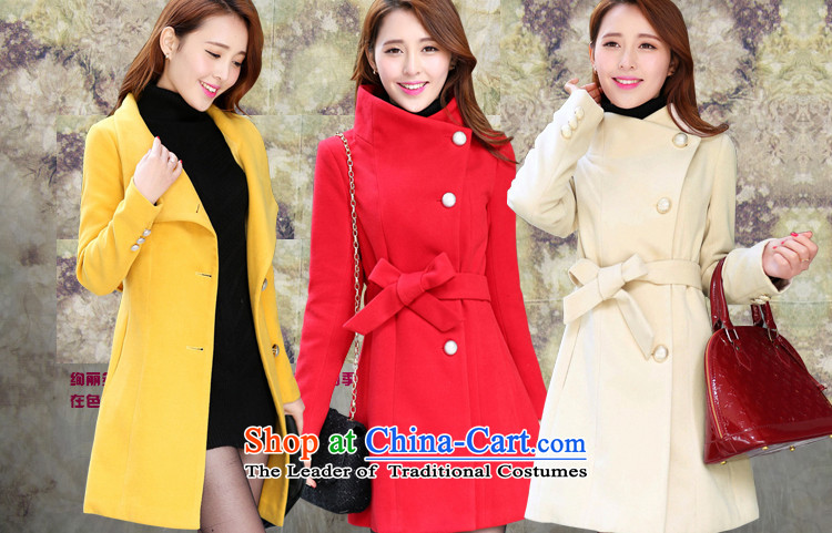8P 2015 Autumn replacing new's new clothes winter coats female overcoat so gross flows in the Korean version of the collar long winter red Sau San XL Photo, prices, brand platters! The elections are supplied in the national character of distribution, so action, buy now enjoy more preferential! As soon as possible.