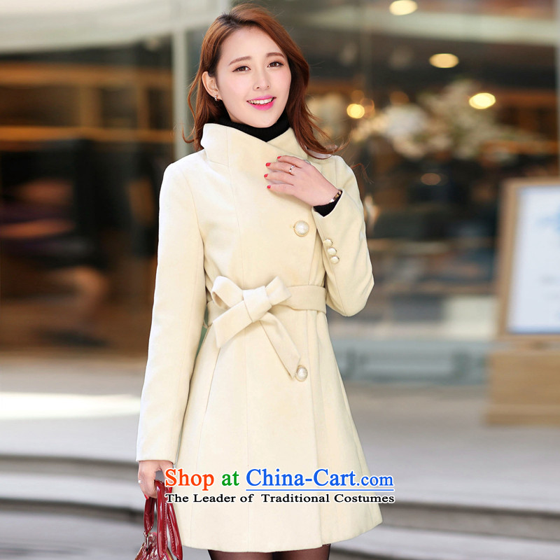 8P 2015 Autumn replacing new's new clothes winter coats female overcoat so gross flows in the Korean version of the collar long winter red XL, Sau San Pak Friendship Shopping on the Internet has been pressed.