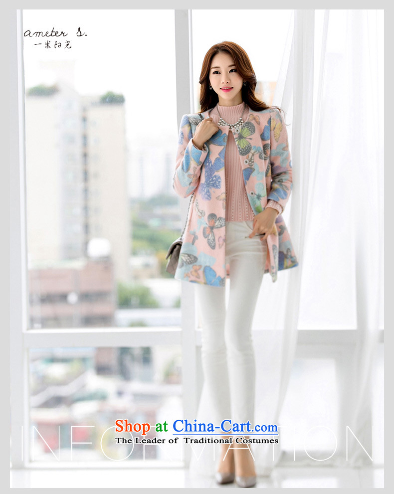 One meter Sunshine  2015 Fall/Winter Collections new gross female Korean jacket? In long long-sleeved gross? female stamp M pictures coats, prices, brand platters! The elections are supplied in the national character of distribution, so action, buy now enjoy more preferential! As soon as possible.