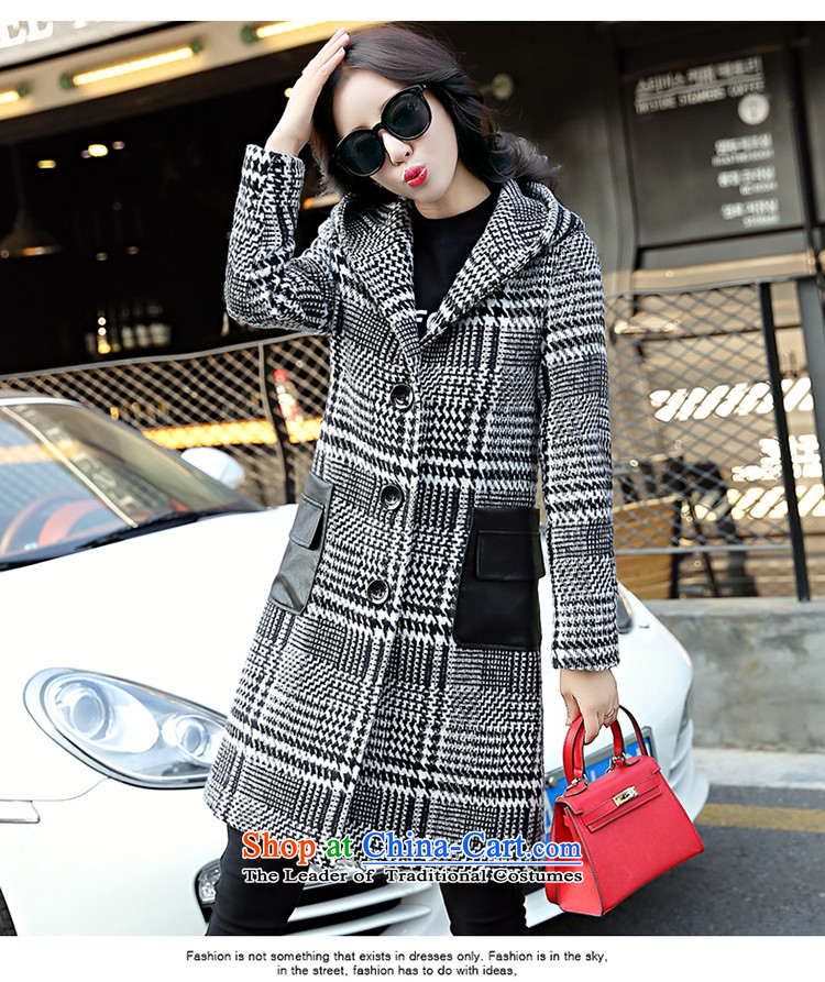 The Nan?? jacket coat female hair girl in Korean female Long Hoodie 2015 winter new women's large black and white photographs of L, prices, brand platters! The elections are supplied in the national character of distribution, so action, buy now enjoy more preferential! As soon as possible.