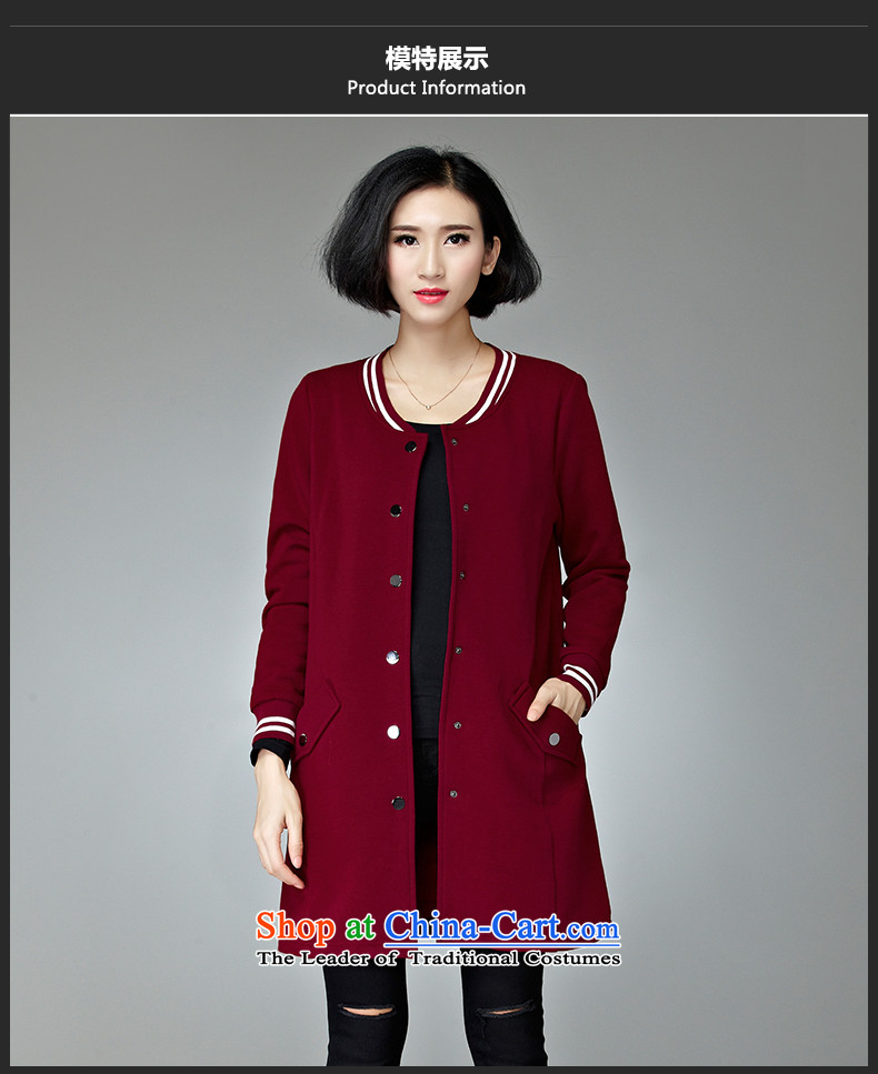 The Eternal Soo-To increase the number of female jackets for winter 2015 new product expertise mm thick people replace autumn sister video in thin long Korean autumn and winter coats sweater jacket bourdeaux 2XL Photo, prices, brand platters! The elections are supplied in the national character of distribution, so action, buy now enjoy more preferential! As soon as possible.
