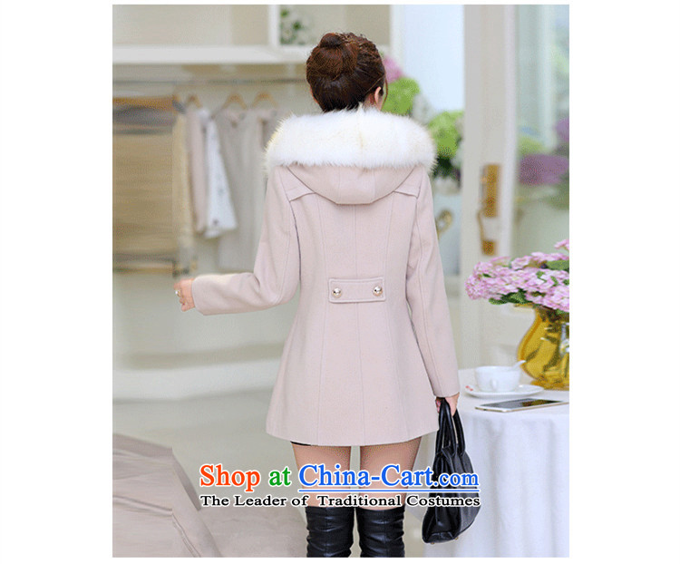 (hanqing dumping) won 2015 autumn and winter new gross for the medium to longer term, Sau San cap thick hair? 8864 pink jacket coat L picture, prices, brand platters! The elections are supplied in the national character of distribution, so action, buy now enjoy more preferential! As soon as possible.