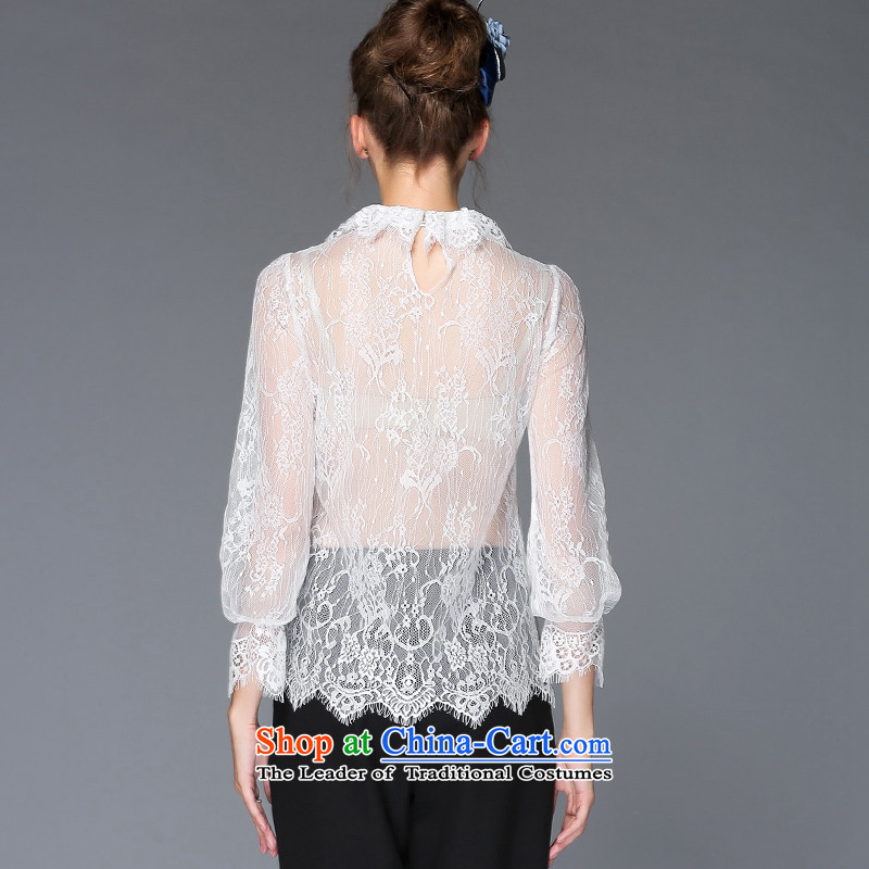 The new 2015 Dream Connie high-end large Western women fall to increase expertise in mm sexy engraving lace forming the Netherlands long-sleeved white XXL, G-q252 girl of her dream , , , shopping on the Internet