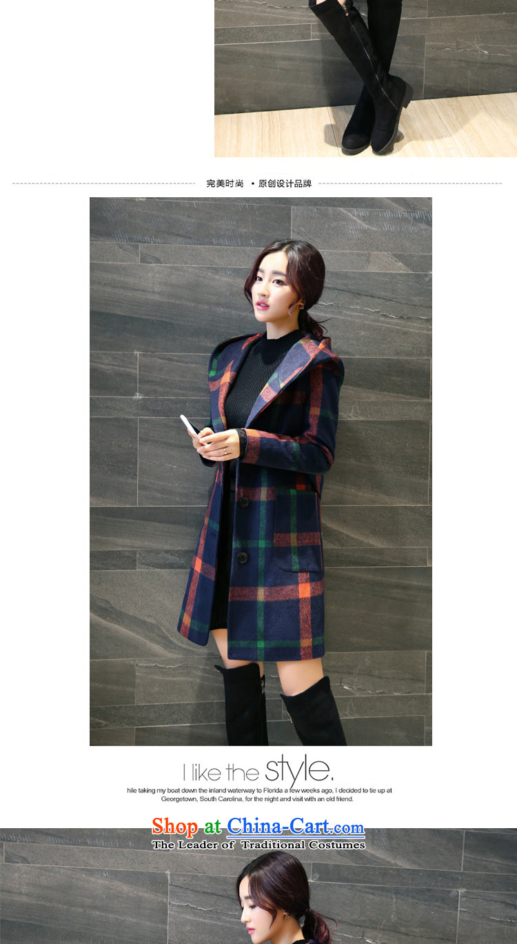 Light film 2015 autumn and winter new Korean female coat? gross thin in the Video 
