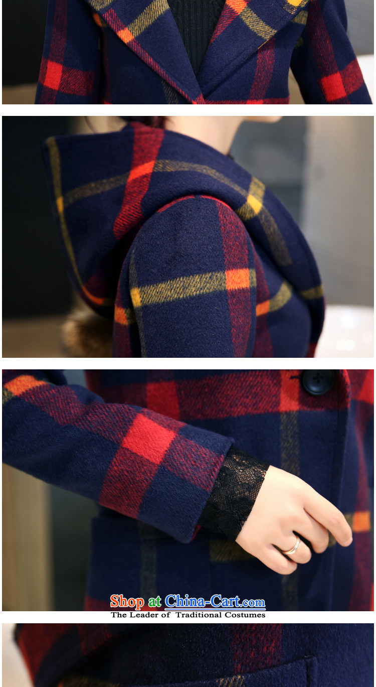 Light film 2015 autumn and winter new Korean female coat? gross thin in the Video 
