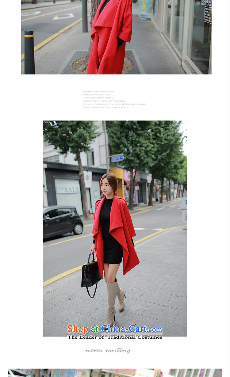 On the new 2015 autumn and winter new women's woolen a wool coat large Korean loose cloak over the medium to longer term gross HM-8171 red jacket? S picture, prices, brand platters! The elections are supplied in the national character of distribution, so action, buy now enjoy more preferential! As soon as possible.