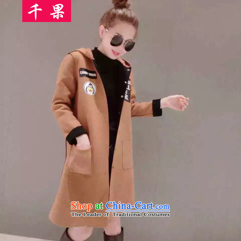 Thousands of autumn and winter fruit thick mm a wool coat to increase women's code 200 catties thick sister in Sau San long thin foil stamp video? 5781 Red 5XL175-215 jacket, around 922.747 thousand fruit (QIANGUO) , , , shopping on the Internet