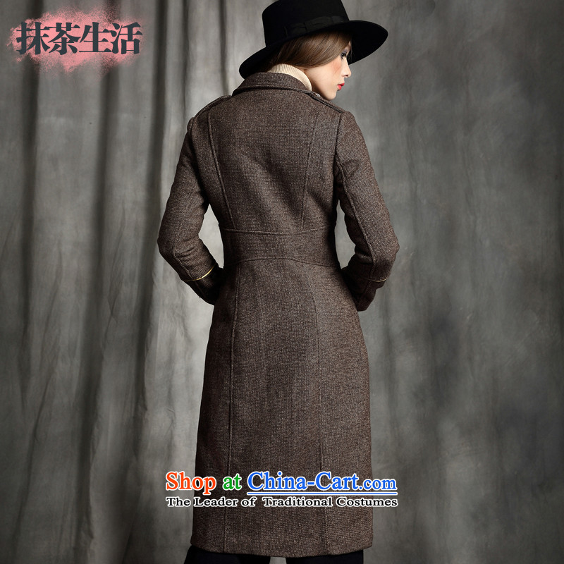 Matcha life wool female Sau San Mao jacket? a new suit for 2015 Winter long-sleeved long coats gross? coffee L spot) Matcha Life (matcha&life) , , , shopping on the Internet