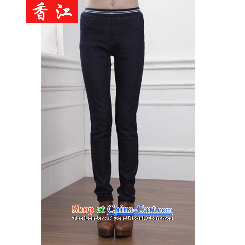 Xiang Jiang 2015 increased to large pants pencil female thick mm autumn replacing new jeans 200 catties thick forming the elastic trousers 2163 sister snowflake colors plus large 5XL, lint-free Hong Kong shopping on the Internet has been pressed.