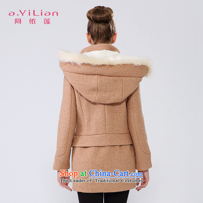 Aida 2015 Winter New Lin removable artificial wool is a classic double-wool coat jacket female CA34297570? light and color , L, Aida Lin (A.YILIAN) , , , shopping on the Internet