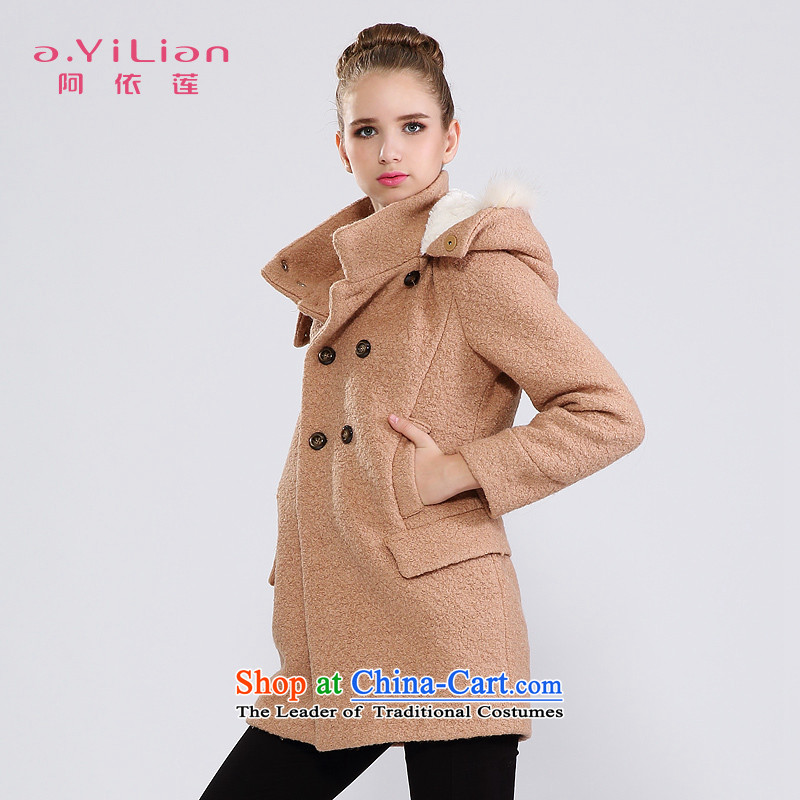 Aida 2015 Winter New Lin removable artificial wool is a classic double-wool coat jacket female CA34297570? light and color , L, Aida Lin (A.YILIAN) , , , shopping on the Internet