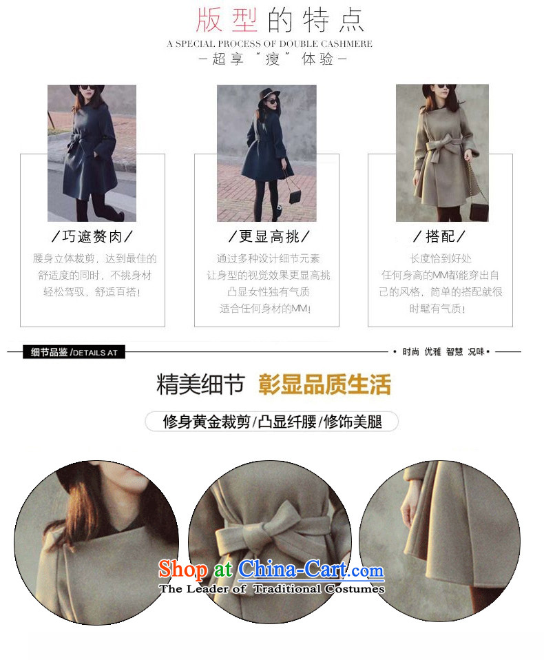 Tie-wool coat female jacket won? Edition cashmere cloak in long winter 2015 new gray S picture, prices, brand platters! The elections are supplied in the national character of distribution, so action, buy now enjoy more preferential! As soon as possible.