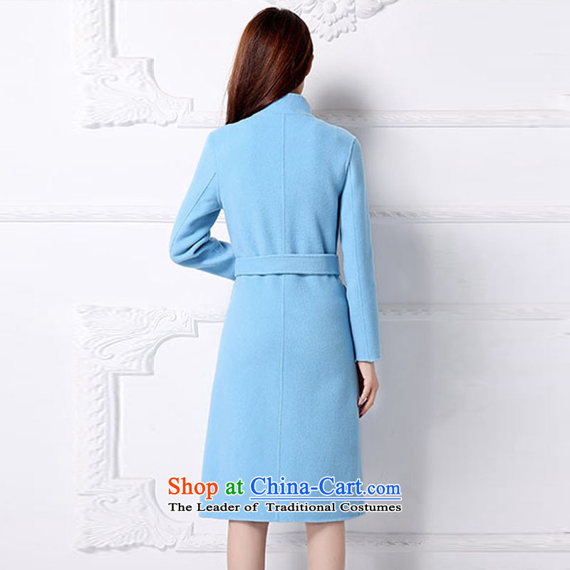 Piao Love Ting 2015 Autumn replacing new products in the long graphics thin cashmere overcoat with solid color waistband female wine red , L, drift-ting (PIAOAITING Love) , , , shopping on the Internet