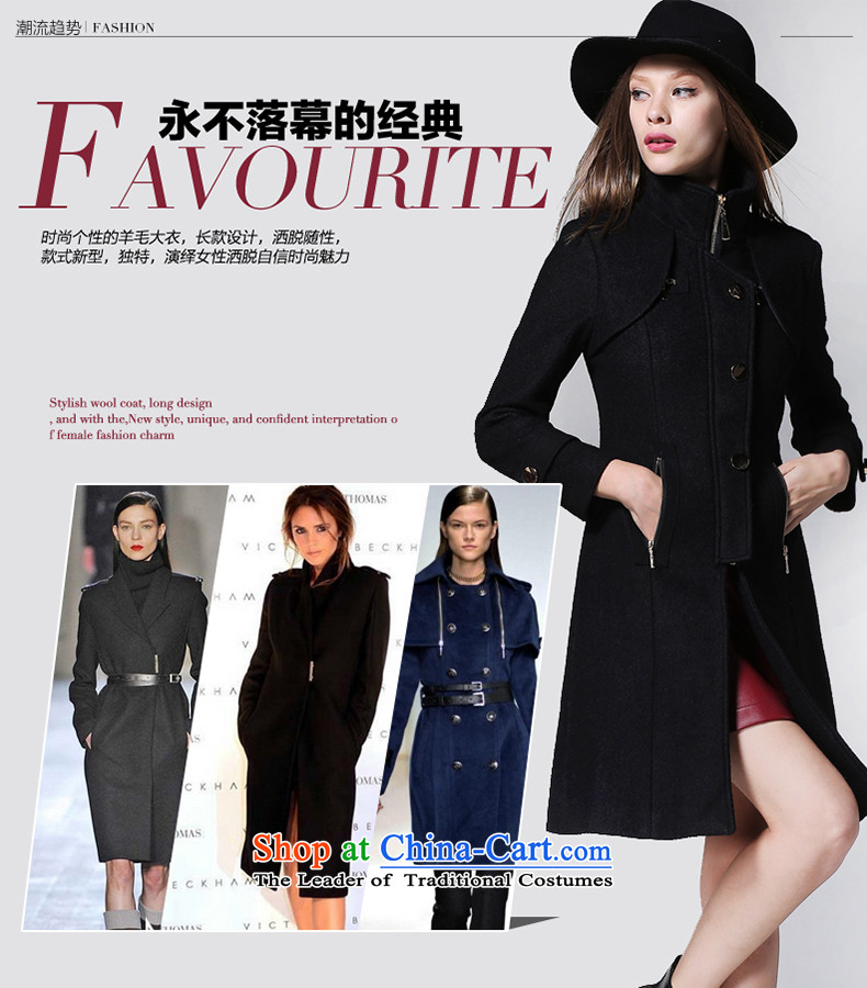 2015 winter clothing new Wool Velvet-thick black? plus windbreaker western style high-end in the collar of gross?? coats black jacket female plus lint-free pictures, price-thick L, brand platters! The elections are supplied in the national character of distribution, so action, buy now enjoy more preferential! As soon as possible.