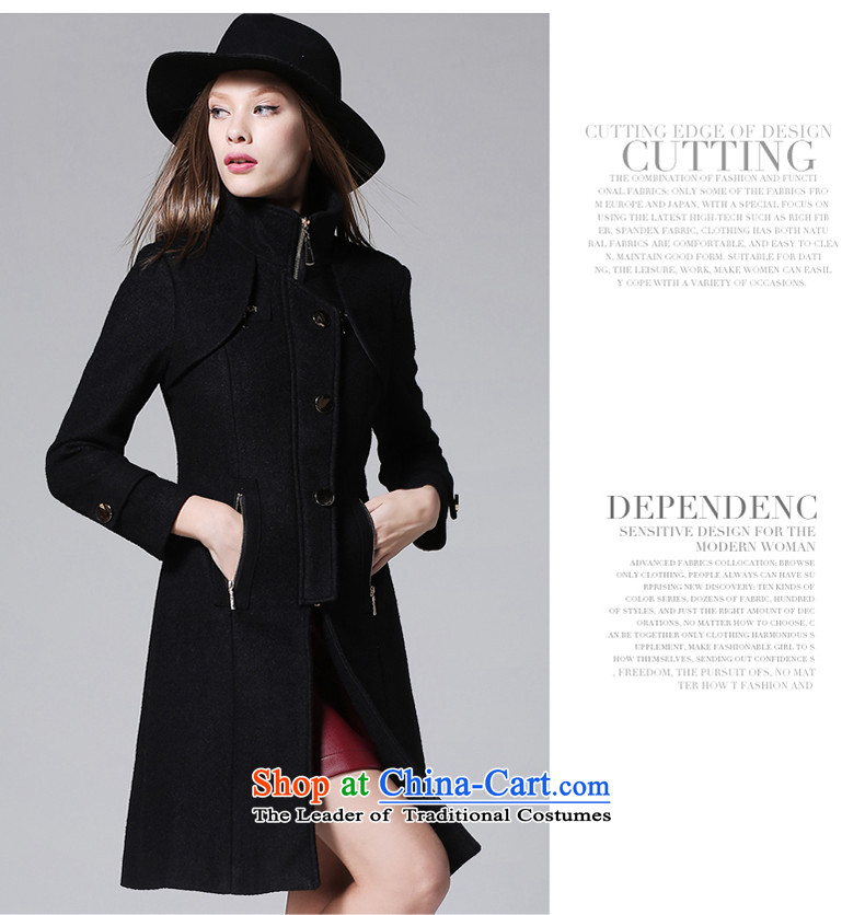 2015 winter clothing new Wool Velvet-thick black? plus windbreaker western style high-end in the collar of gross?? coats black jacket female plus lint-free pictures, price-thick L, brand platters! The elections are supplied in the national character of distribution, so action, buy now enjoy more preferential! As soon as possible.