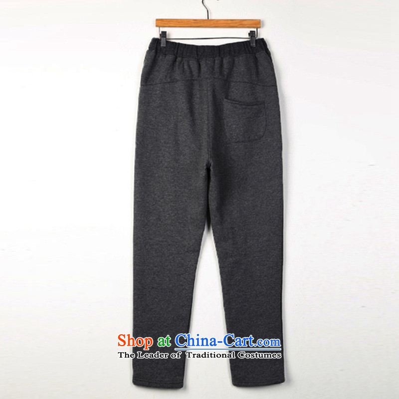 The officials of the fuseau larger female autumn and winter to increase the number of casual pants thick mm heavy code pant castor trousers Gray plus XXXL, fuseau, lint-free night shopping on the Internet has been pressed.