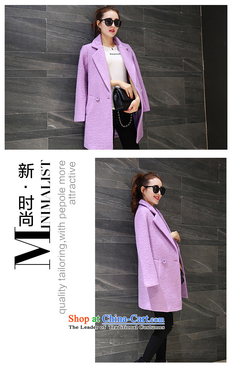 To Rose of autumn and winter 2015 Women's new Korean version of a Korean version of gross? jacket coat Women? 