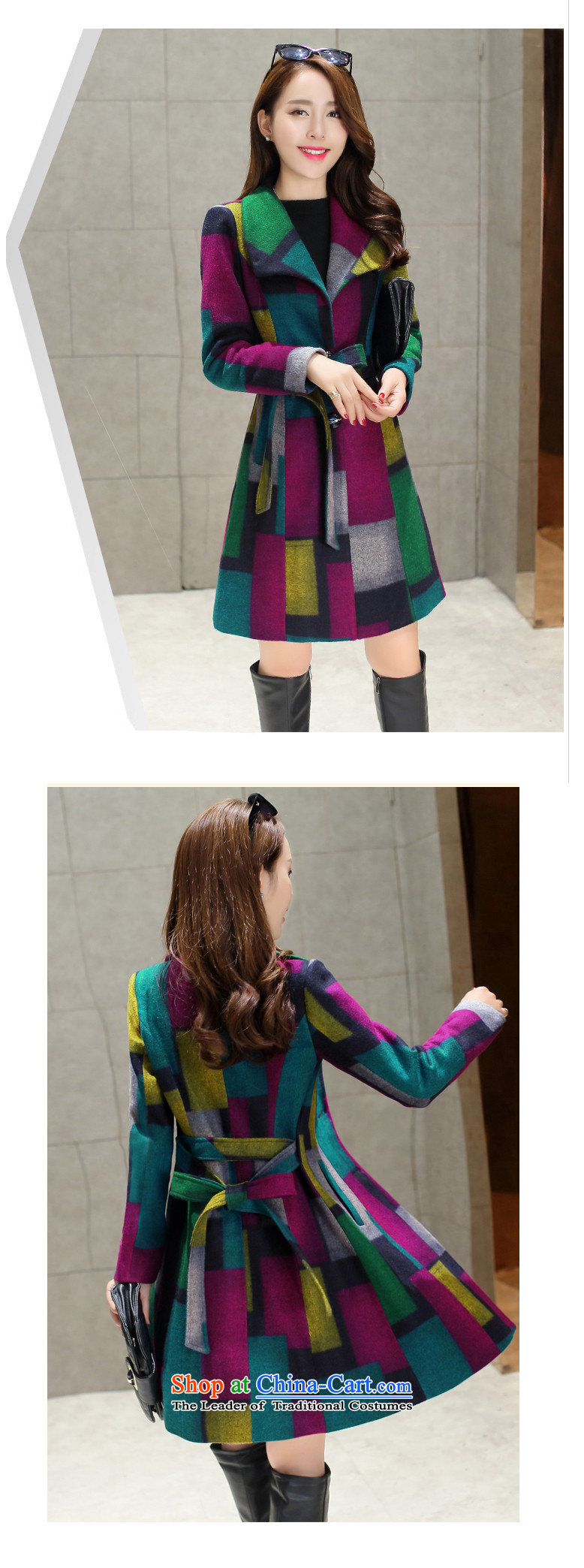 Cruise in the autumn and winter 2015 advanced new women Korean color plane lattices Sau San long coats gross? N515 plying blue, female XXL picture, prices, brand platters! The elections are supplied in the national character of distribution, so action, buy now enjoy more preferential! As soon as possible.
