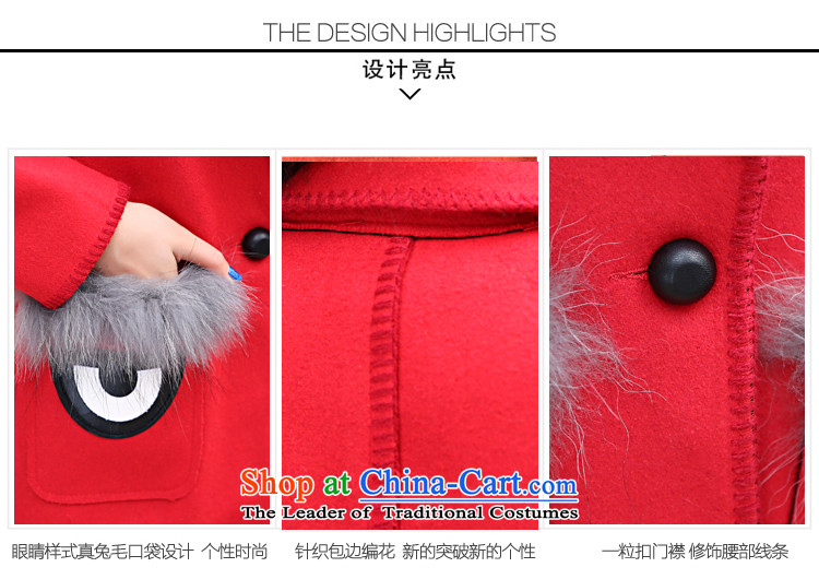 The Star Ni autumn and winter 2015 new sweet temperament gross? Version Korean female jacket long long-sleeved autumn and winter coats of wool ni-RED M picture, prices, brand platters! The elections are supplied in the national character of distribution, so action, buy now enjoy more preferential! As soon as possible.