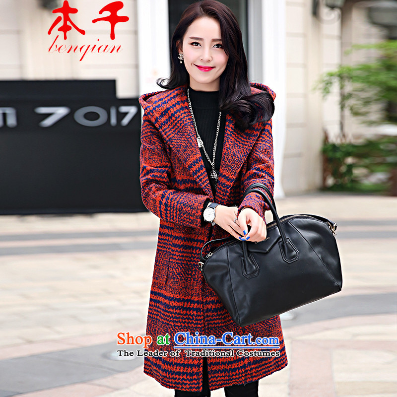 The 2015 autumn and winter, of thousands of women who are thin hair? coats video female Korean short, Ms. gross cotton plus female jacket? - Red,?L