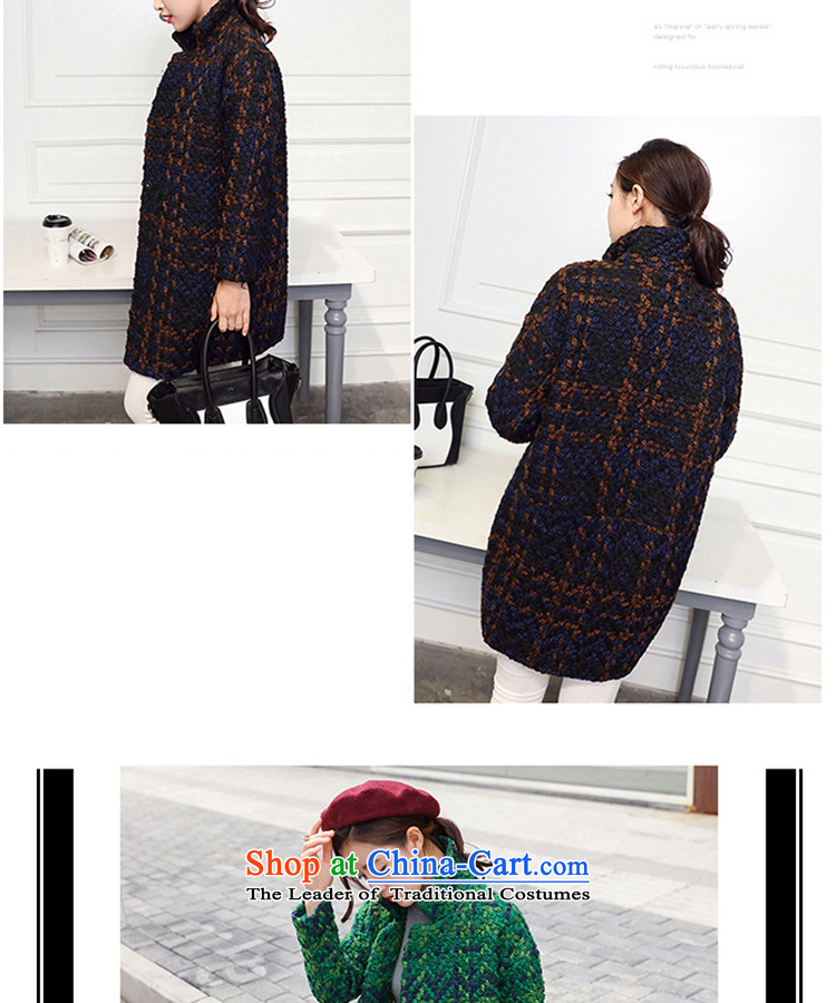 The 2015 Fall/Winter Collections thousands of women in the gross coats women? long thin large korea video edition Sau San Mao jacket female grass Green Grid? - Cotton Size -M picture, prices, brand platters! The elections are supplied in the national character of distribution, so action, buy now enjoy more preferential! As soon as possible.