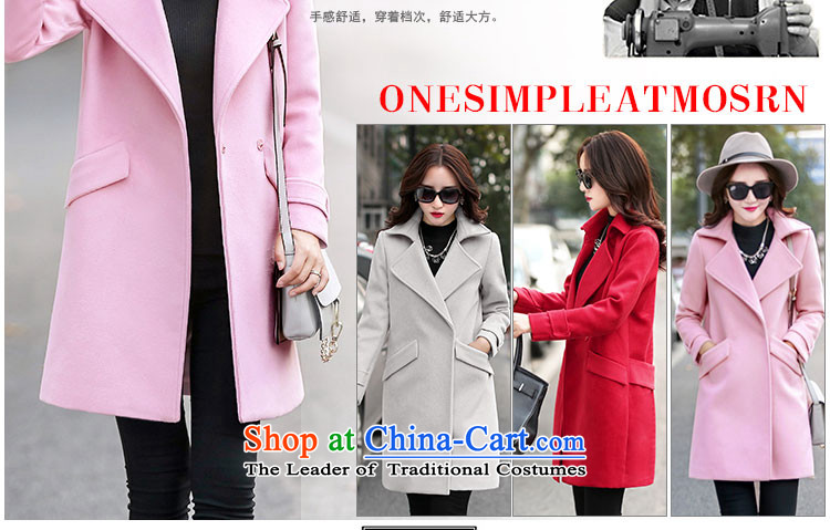 Given the gross coats women rose? 2015 autumn and winter new Korean female jackets gross? In long loose thick a wool coat female wild m White M picture, prices, brand platters! The elections are supplied in the national character of distribution, so action, buy now enjoy more preferential! As soon as possible.