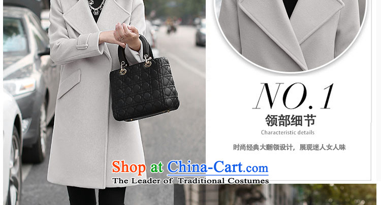 Given the gross coats women rose? 2015 autumn and winter new Korean female jackets gross? In long loose thick a wool coat female wild m White M picture, prices, brand platters! The elections are supplied in the national character of distribution, so action, buy now enjoy more preferential! As soon as possible.