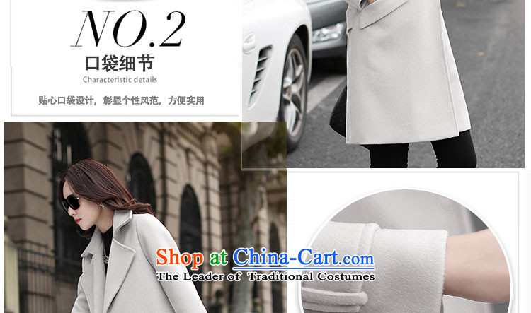 Given the gross coats women rose? 2015 autumn and winter new Korean female jackets gross? In long loose thick a wool coat female wild m White M picture, prices, brand platters! The elections are supplied in the national character of distribution, so action, buy now enjoy more preferential! As soon as possible.