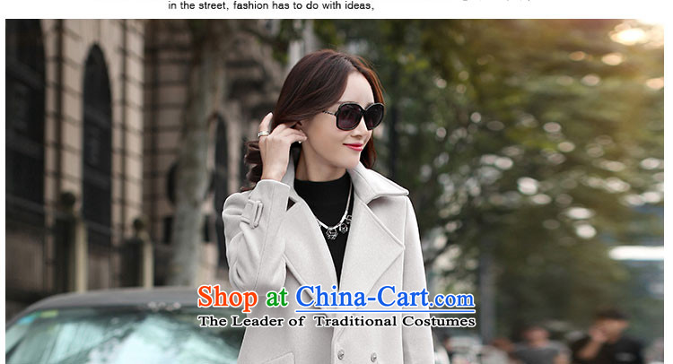 Given the gross coats women rose? 2015 autumn and winter new Korean female jackets gross? In long loose thick a wool coat female wild m White M picture, prices, brand platters! The elections are supplied in the national character of distribution, so action, buy now enjoy more preferential! As soon as possible.