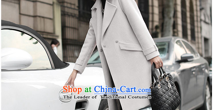 Given the gross coats women rose? 2015 autumn and winter new Korean female jackets gross? In long loose thick a wool coat female wild m White M picture, prices, brand platters! The elections are supplied in the national character of distribution, so action, buy now enjoy more preferential! As soon as possible.